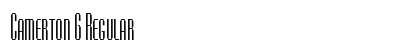 Camerton G Regular Font Preview