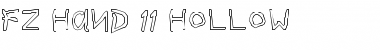 Download FZ HAND 11 HOLLOW Font