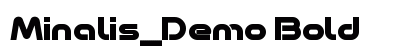 Minalis_Demo Bold preview Minalis_Demo Bold preview