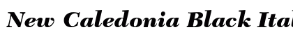 New Caledonia Black Italic preview New Caledonia Black Italic preview