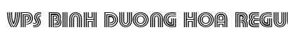 VPS Binh Duong Hoa Regular Font Preview
