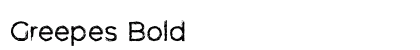 Greepes Bold Font Preview
