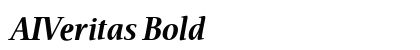 AIVeritas Bold Font Preview