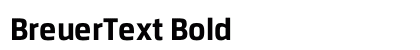 BreuerText Bold preview