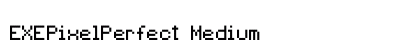 EXEPixelPerfect Medium Font Preview
