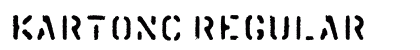 KartonC Regular Font Preview