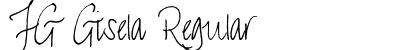 FG Gisela Regular Font Preview