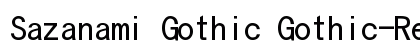 Sazanami Gothic Gothic-Regular font free download