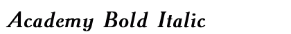 Academy Bold Italic font free download