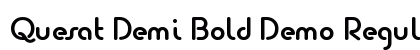 Quesat Demi Bold Demo Regular font free download