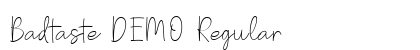 Badtaste DEMO Regular Font Preview