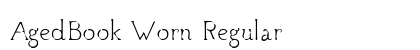 AgedBook Worn Regular Font Preview