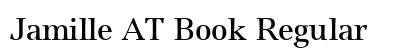 Jamille AT Book Regular font free download