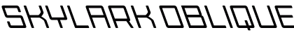 Skylark Oblique Regular Font Preview