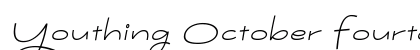 Youthing October Fourteen Italic preview