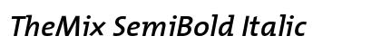 TheMix SemiBold Italic Preview