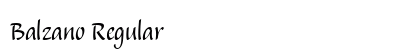 Balzano Regular Font Preview