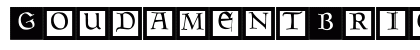 GoudamentBricks Regular Font Preview