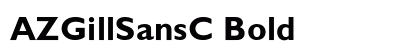 AZGillSansC Bold font free download