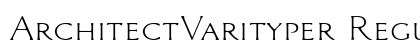 ArchitectVarityper Regular preview