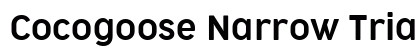 Cocogoose Narrow Trial Semilight Font Preview