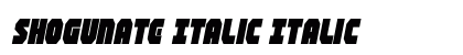 Shogunate Italic Italic Font Preview