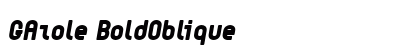 GAzole BoldOblique Font GAzole BoldOblique Font Preview