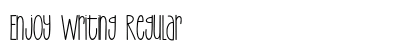 Enjoy Writing Regular Font Preview