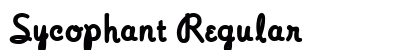 Sycophant Regular Font Preview