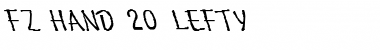 FZ HAND 20 LEFTY Normal Font