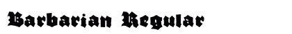Barbarian Regular font free download