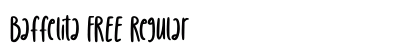 Baffelita FREE Regular Font Preview