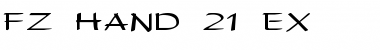 FZ HAND 21 EX Font