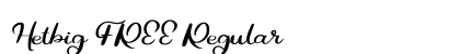 Hetbig FREE Regular Font Preview