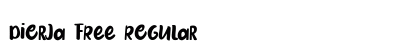 Dierja FREE Regular Font Preview