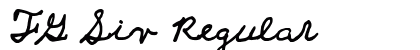FG Siv Regular Font Preview
