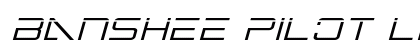 Banshee Pilot Laser Italic Italic Font Banshee Pilot Laser Italic Italic Font Preview