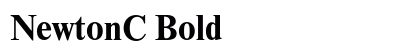 NewtonC Bold Font Preview