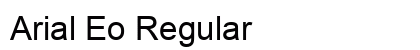 Arial Eo Regular font free download