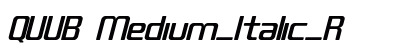QUUB Medium_Italic_R preview