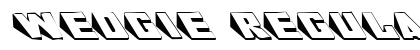 Wedgie Regular Font Preview Wedgie Regular Font Preview