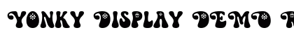 Yonky Display DEMO Regular Font Preview Yonky Display DEMO Regular Font Preview