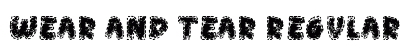 Wear and Tear Regular Font Preview