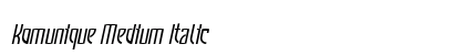 Komunique Medium Italic preview Komunique Medium Italic preview