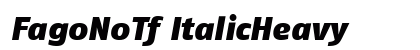 FagoNoTf ItalicHeavy preview