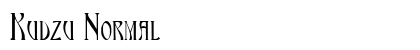 Kudzu Normal Font Preview