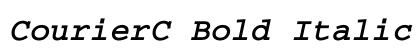 CourierC Bold Italic preview CourierC Bold Italic preview