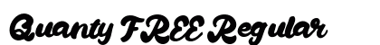 Quanty FREE Regular Font Preview