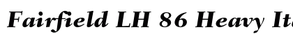 Fairfield LH 86 Heavy Italic preview