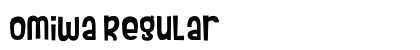 Omiwa Regular Font Preview